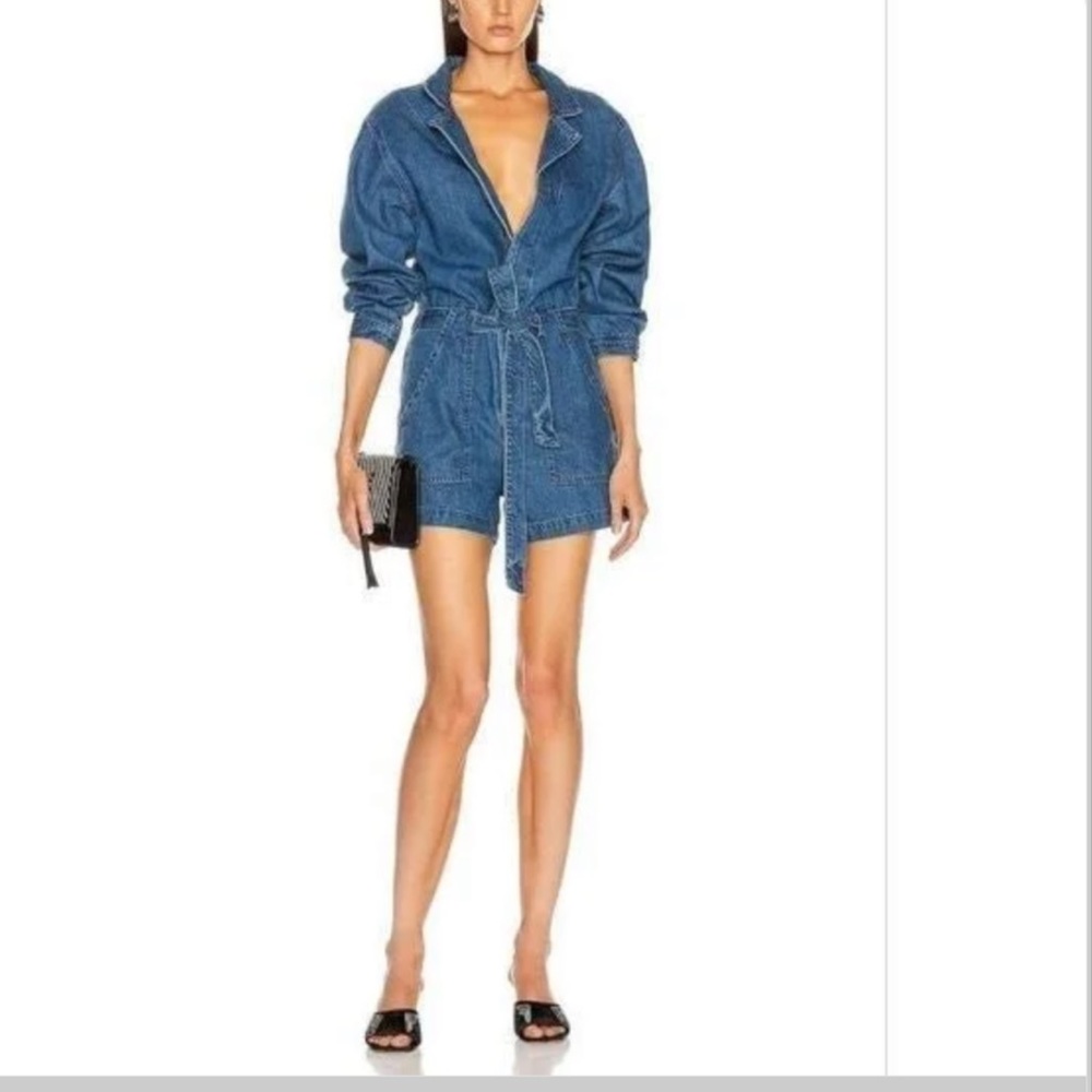 GRLFRND tiana denim romper